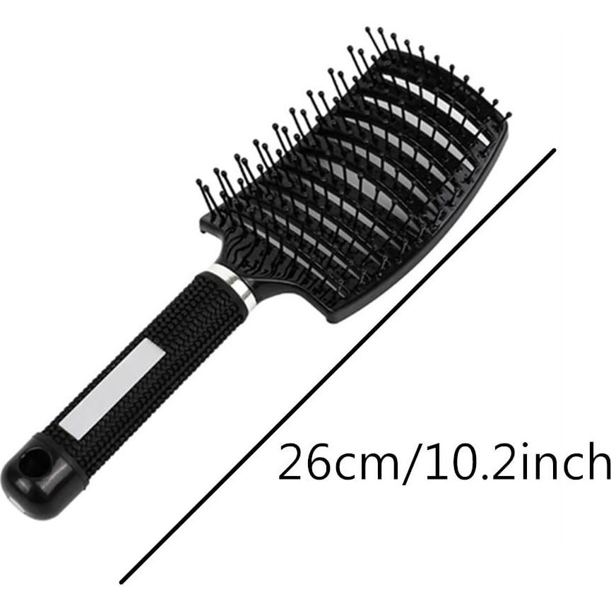 Cepillo de Pelo Curvado AISIBO 26cm 2PCS Anti Frizz Negro/Blanco