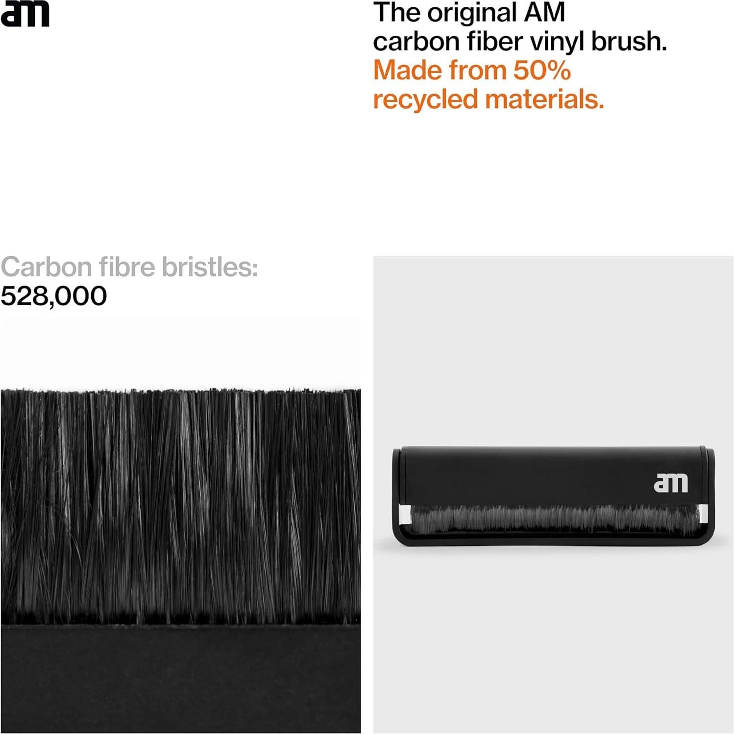 Cepillo Limpiador de Discos AM, Antiestático, Fibra de Carbono