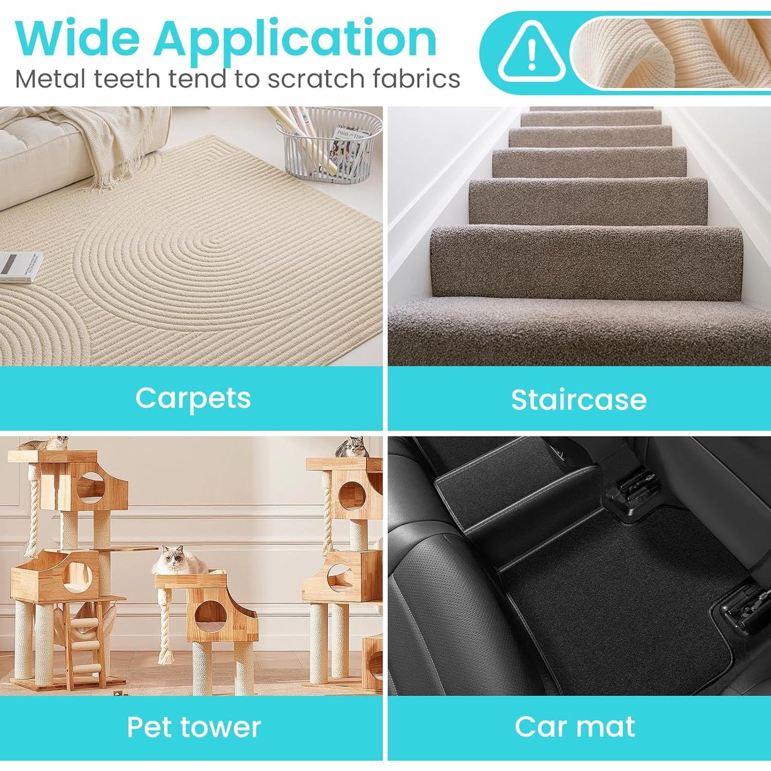 Rastrillo de Alfombra Bolfie 3 en 1 para Pelo de Mascotas 142 cm