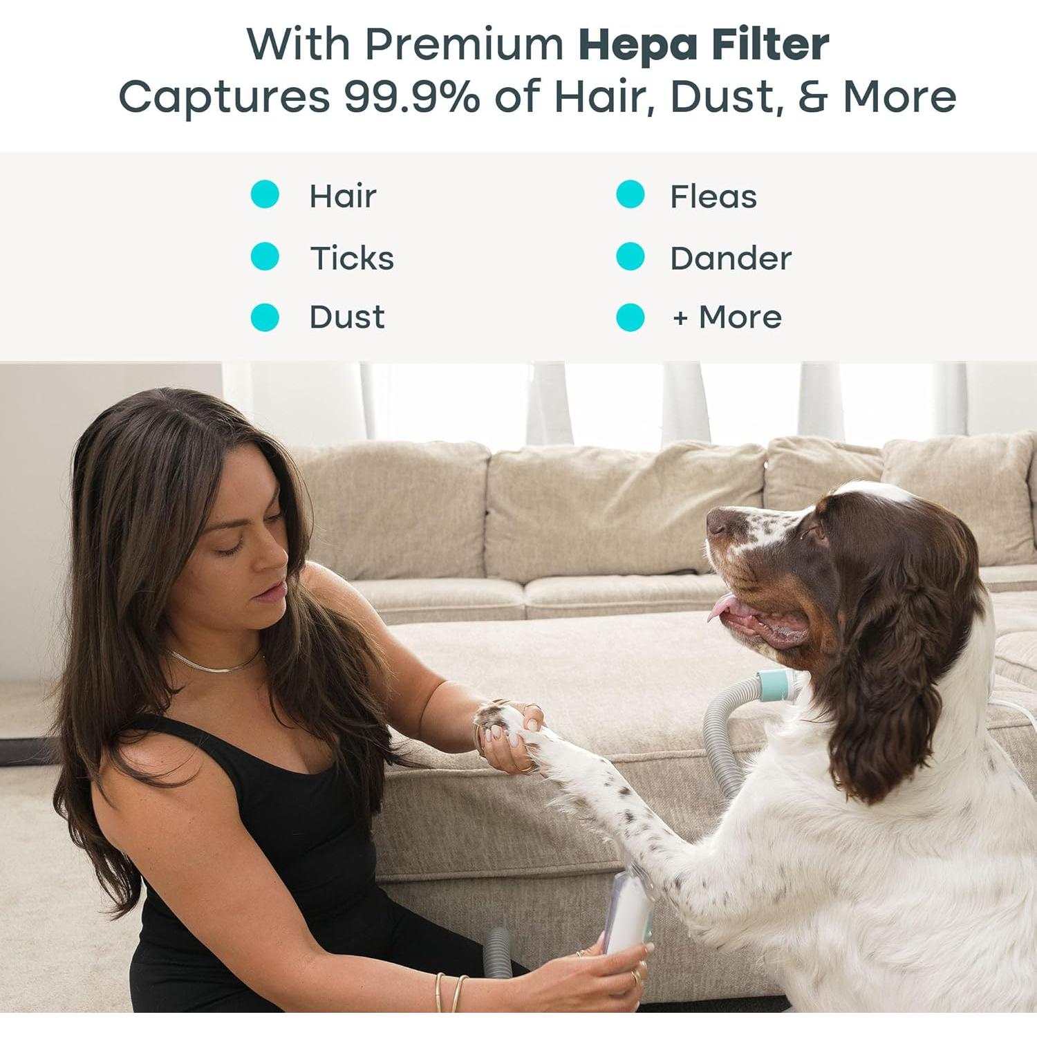 Kit de Aspiradora Uproot Clean 7 en 1 para Aseo de Mascotas