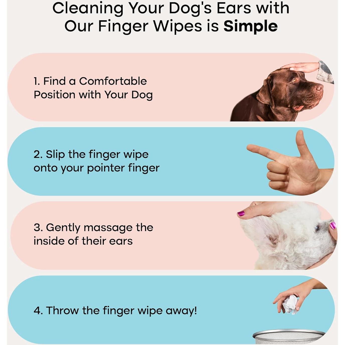 Toallitas Limpiadoras de Oídos Uproot Clean para Mascotas 50ct