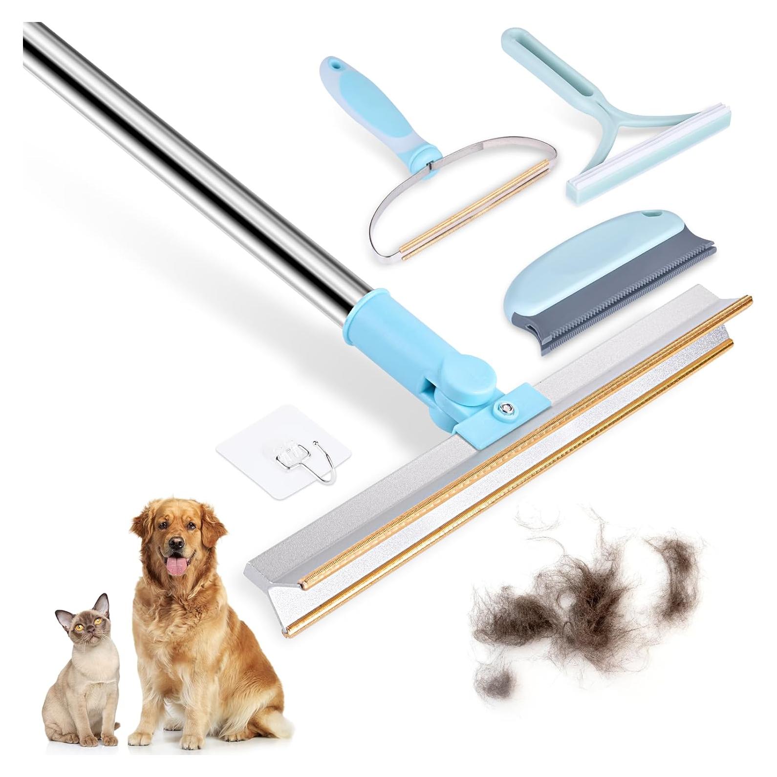 Juego de Quitapelos para Mascotas Baspee - 4 Paquetes, Azul