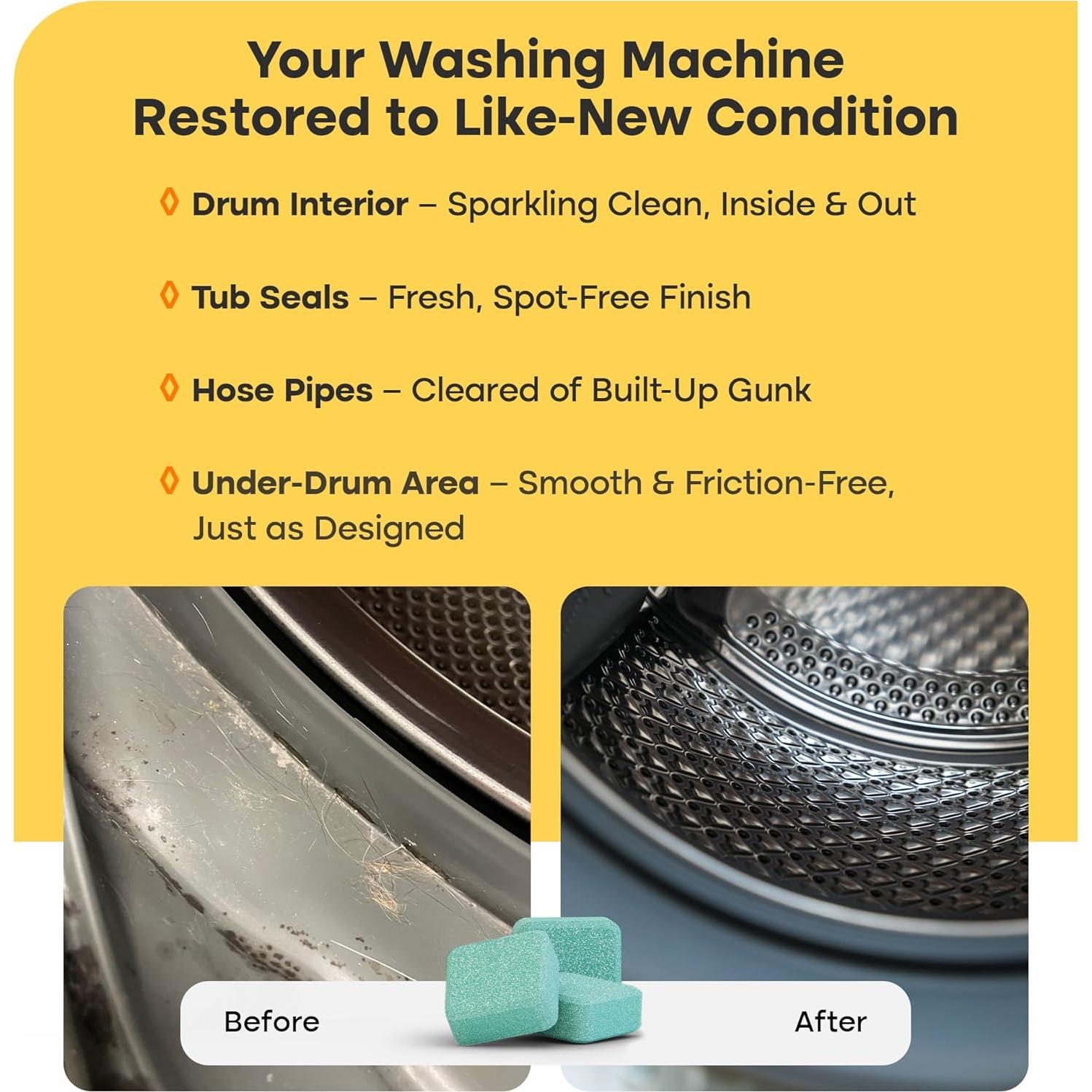 Tabletas Limpiadoras de Lavadora Uproot Lint - 24 Unidades