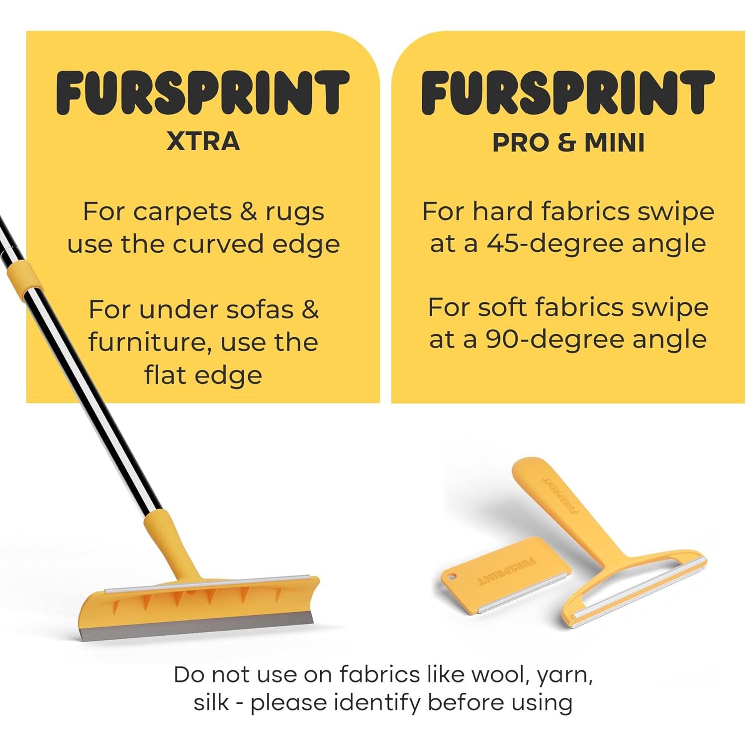 Paquete Removedores de Pelo de Mascotas Uproot Cleaner Pro Xtra Mini