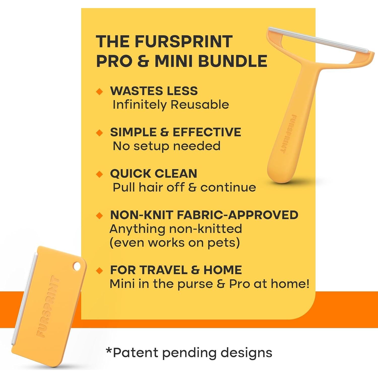 Removedor de Pelo de Mascotas Fursprint Mini y Pro - Reutilizable