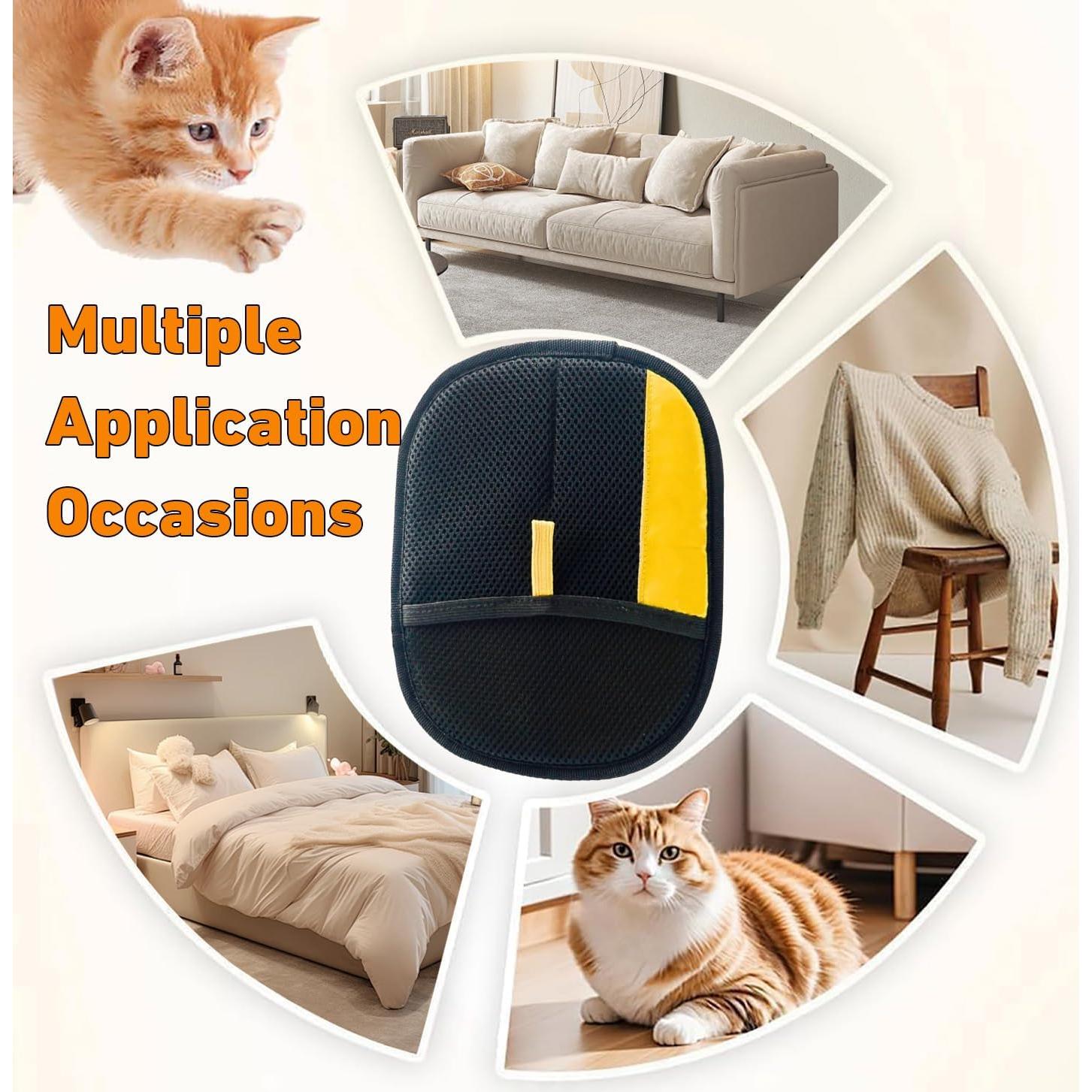 Guante Removedor de Pelo de Mascotas Comasua 3 Piezas 23x17cm