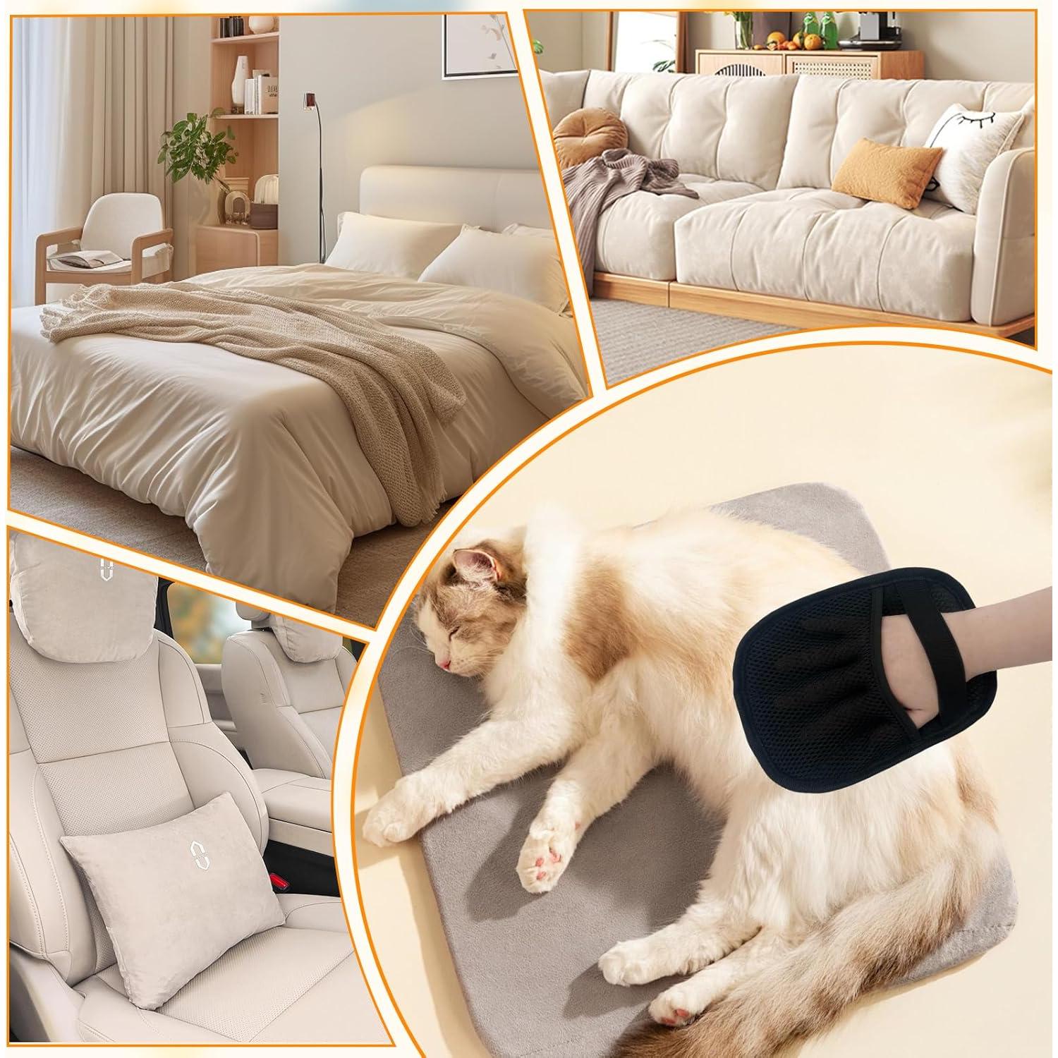 Guante Electroestático Giococo para Remoción de Pelo de Mascotas