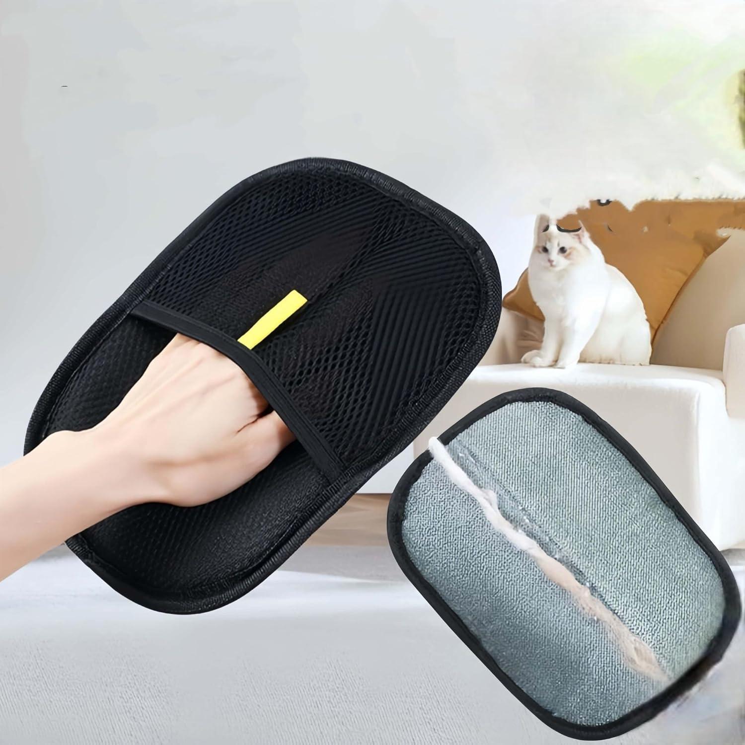 Guantes de Aseo para Mascotas JYCCYLF 2PCS Doble Cara