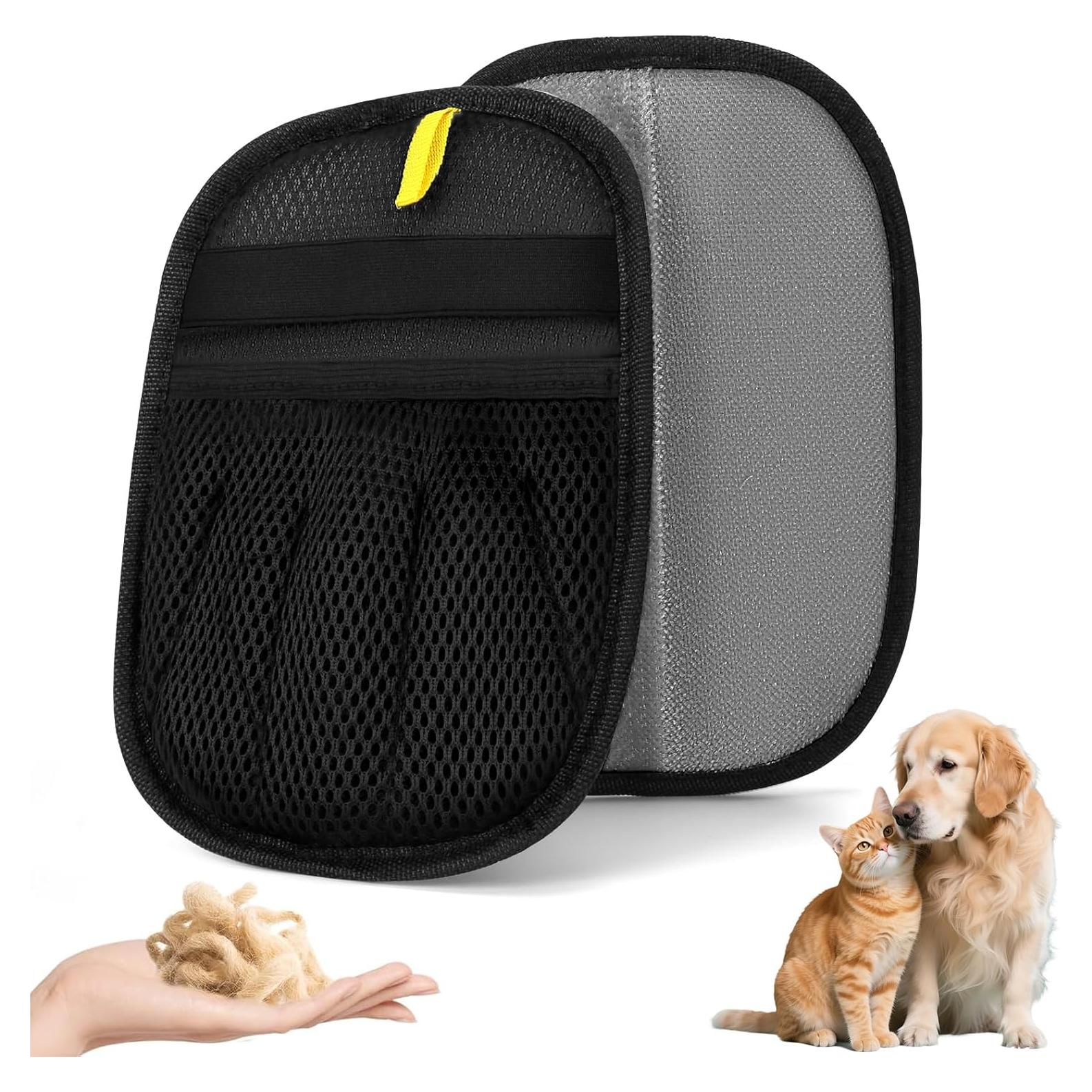 Guantes de Aseo para Mascotas Yummy Sam 2 Pcs Doble Cara