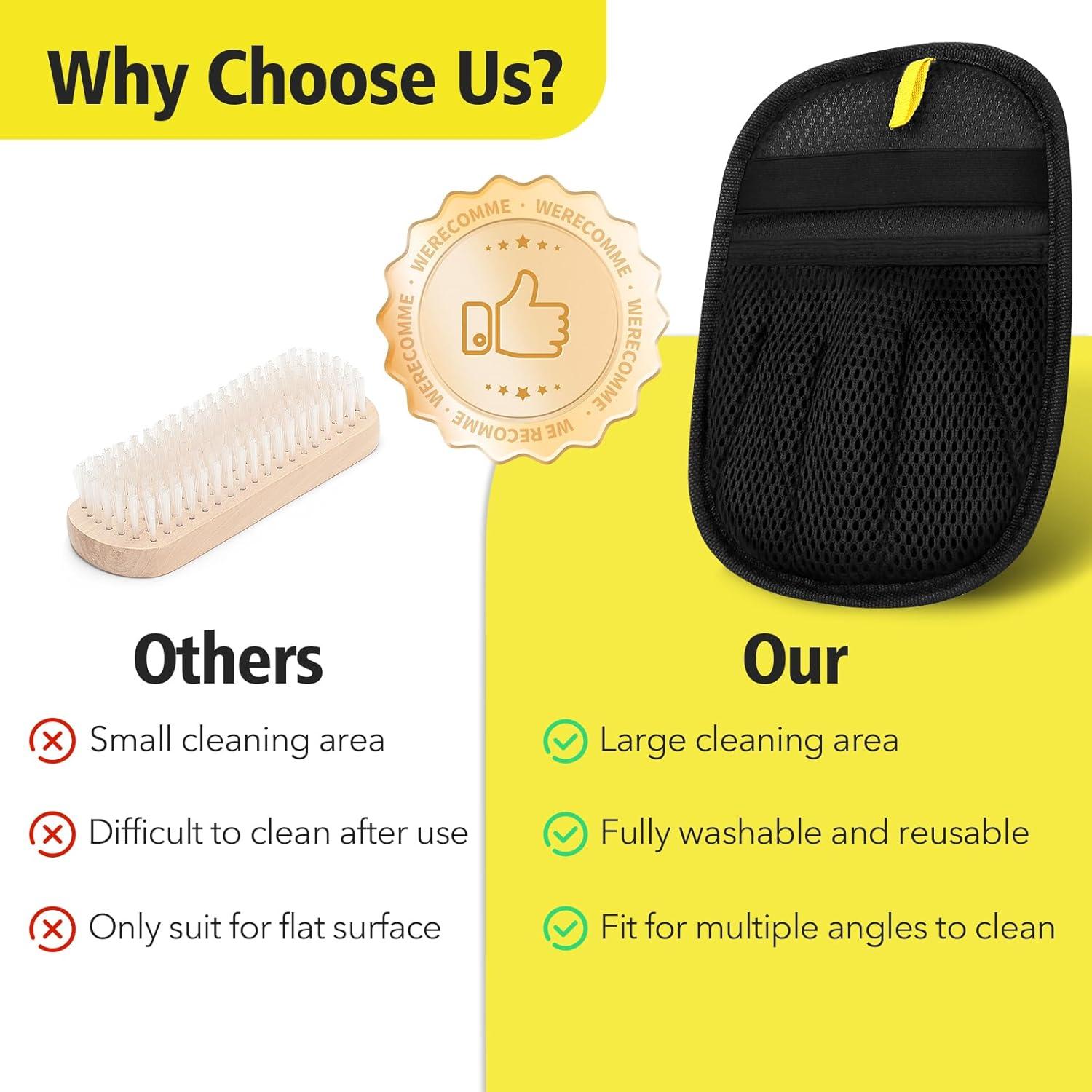 Guantes de Aseo para Mascotas Yummy Sam 2 Pcs Doble Cara