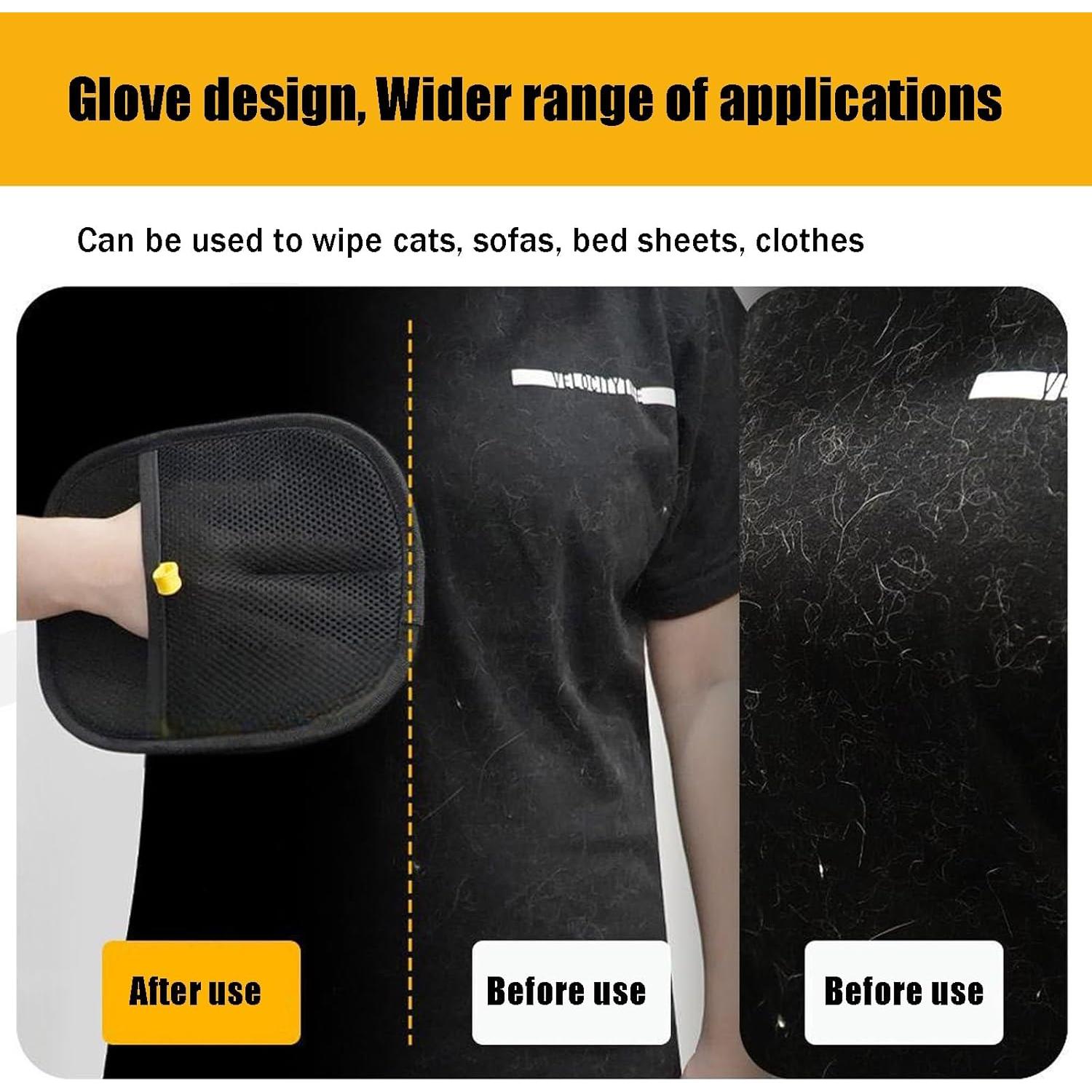 Guantes de Aseo Electroestáticos CZMYCBG para Mascotas - Negro