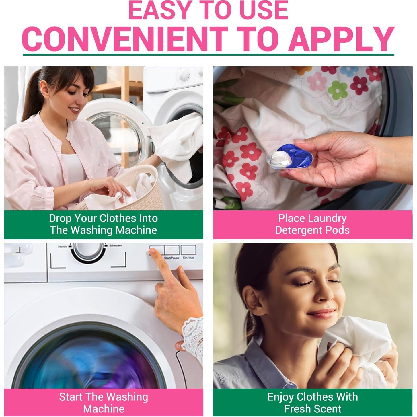 Bolsas de detergente hipoalergénicas WBM 32 unidades aroma a pino