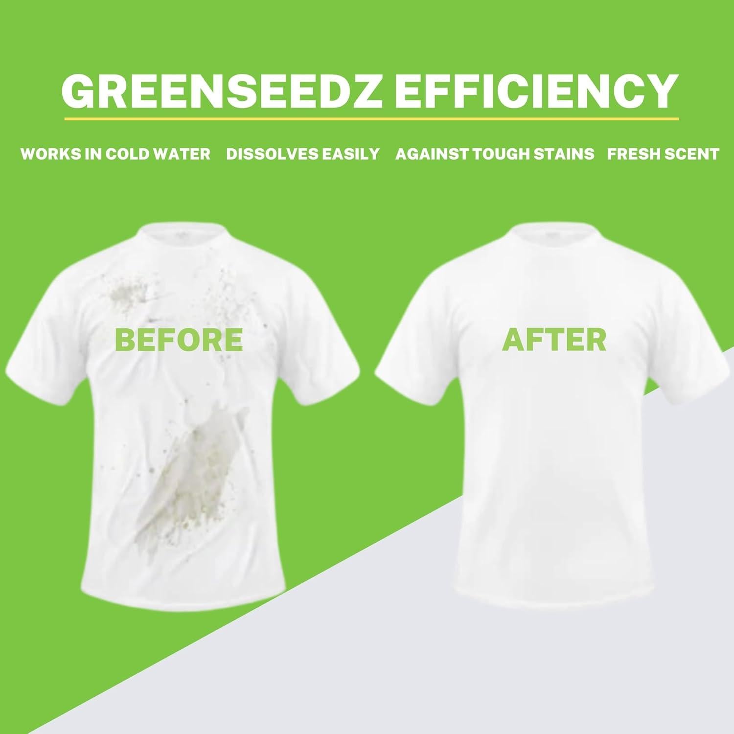 Bolsas de detergente ecológicas Greenseedz 64 unidades aroma fresco