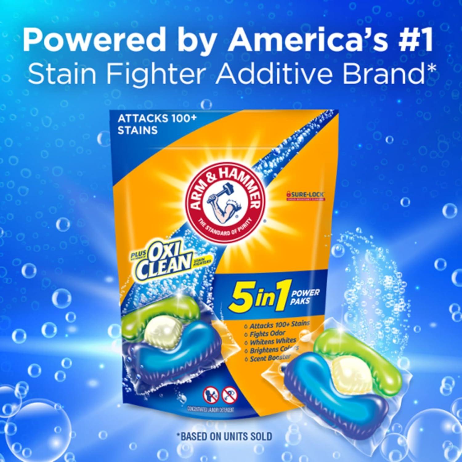 Detergente Líquido Arm & Hammer Plus OxiClean 5-en-1 4 Paquetes