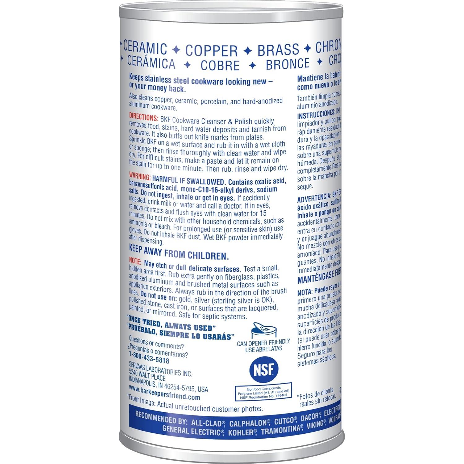 Limpiador y Pulidor Bar Keepers Friend 2 x 340 g - Acero Inoxidable