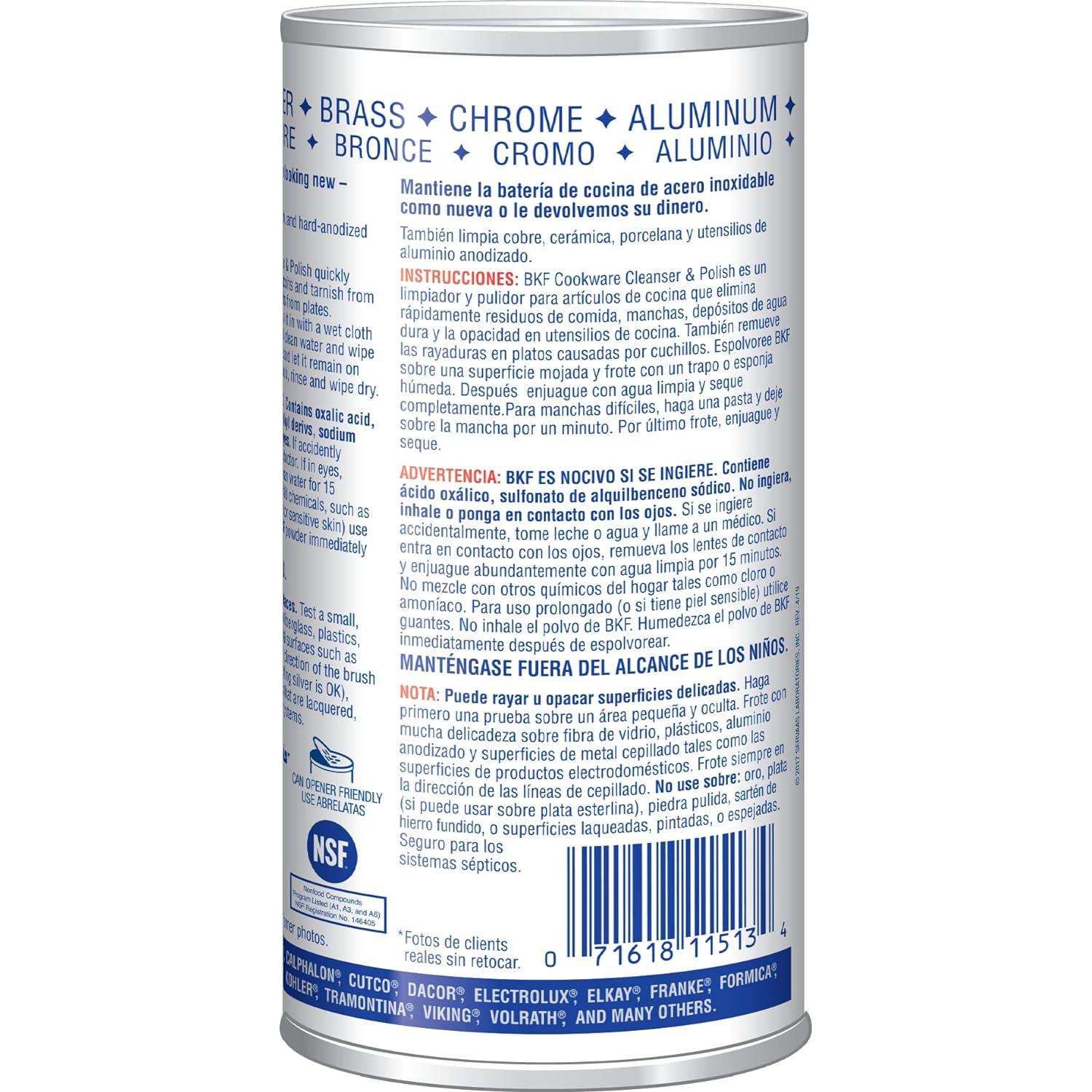 Limpiador y Pulidor Bar Keepers Friend 2 x 340 g - Acero Inoxidable