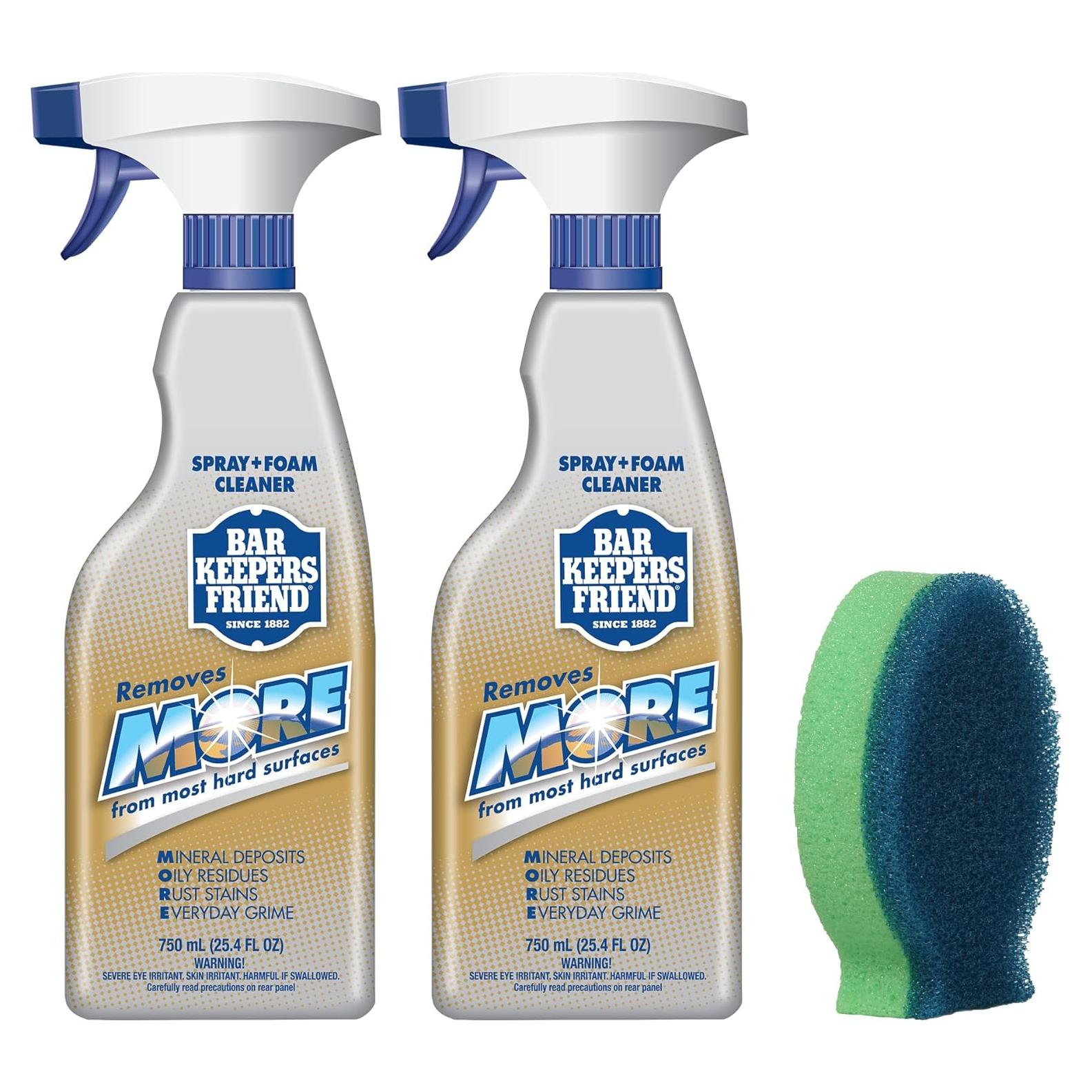 Limpiador Multiusos Bar Keepers Friend MORE Spray + Foam 2x750ml