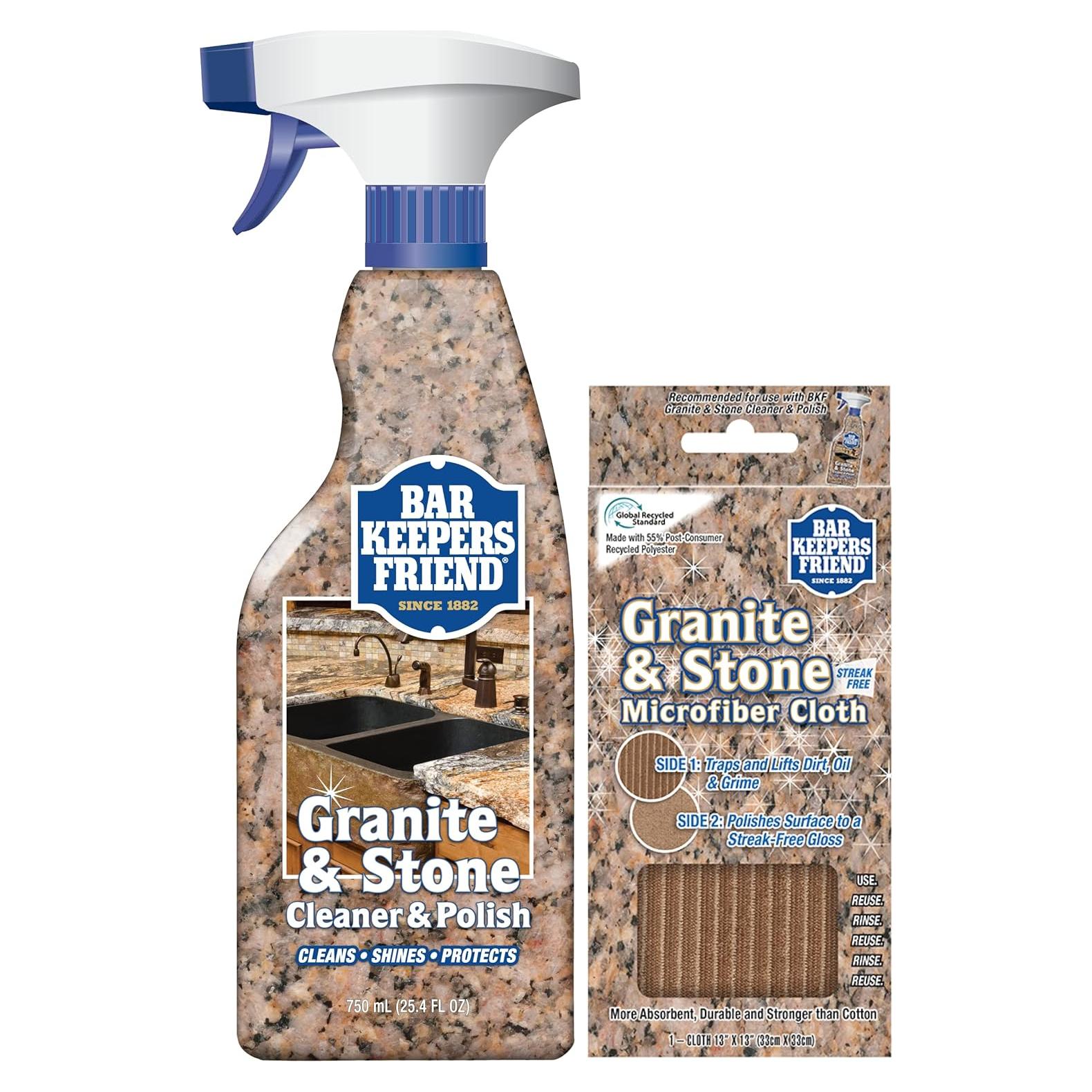 Limpiador y Pulidor de Granito Bar Keepers Friend 750 ml + Paño Microfibra