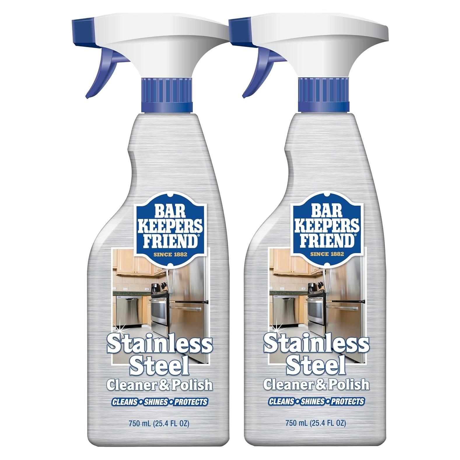 Limpiador y Pulidor de Acero Inoxidable Bar Keepers Friend 2L