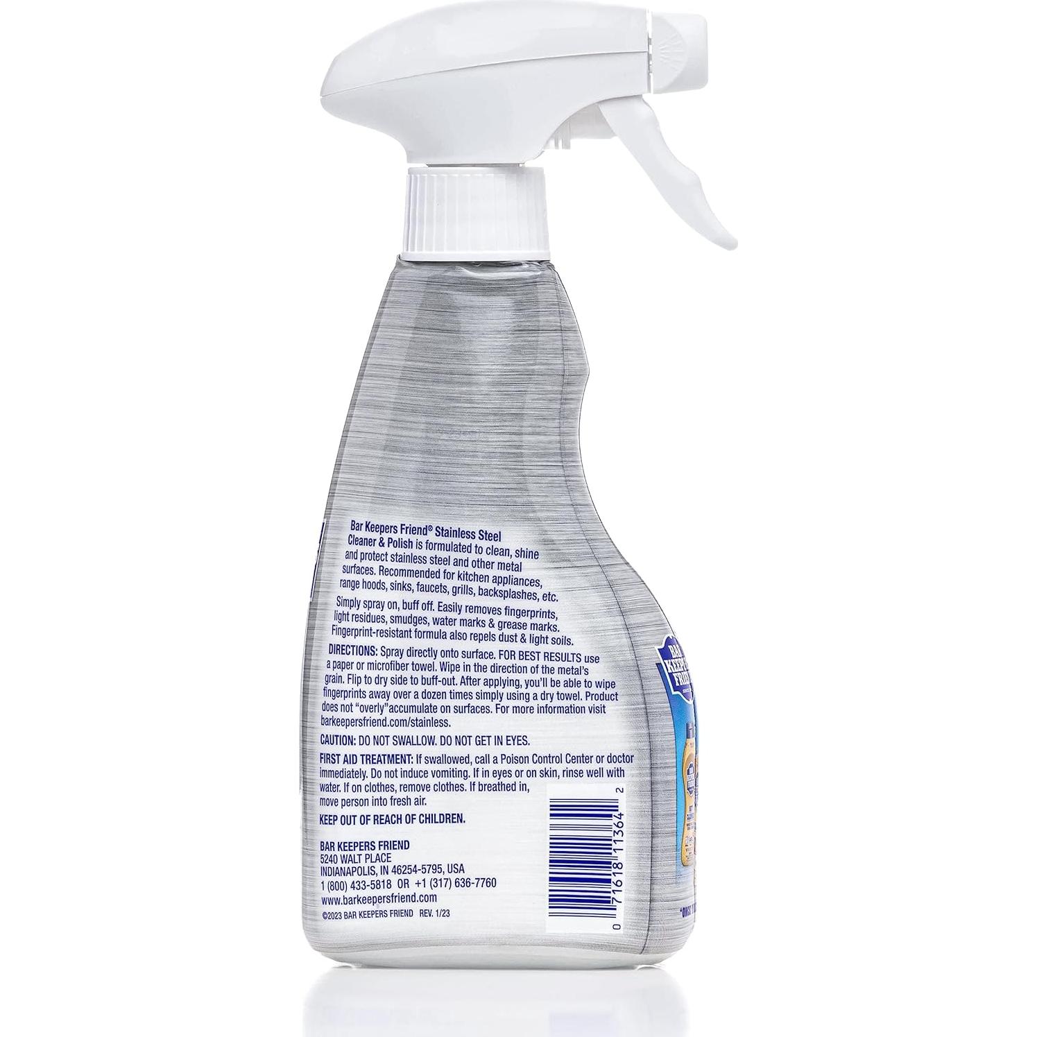 Limpiador y Pulidor de Acero Inoxidable Bar Keepers Friend 946 ml