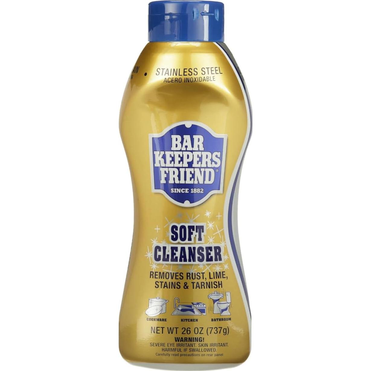 Limpiador Suave Bar Keepers Friend 2x26 oz + 2 Toallas Microfibra