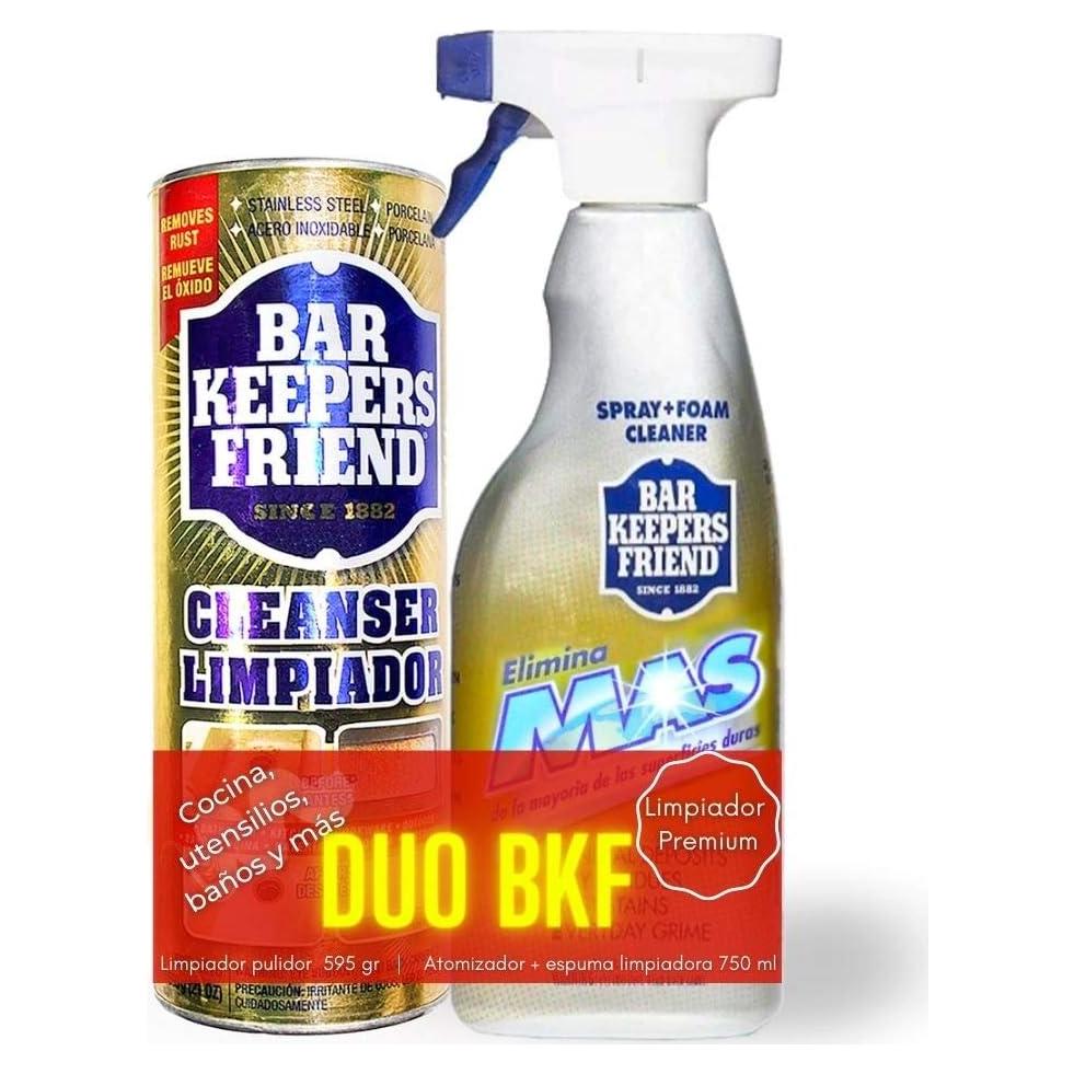 Paquete Bar Keeper's Friend - Limpiador Spray 750 ml y Polvo 595 g