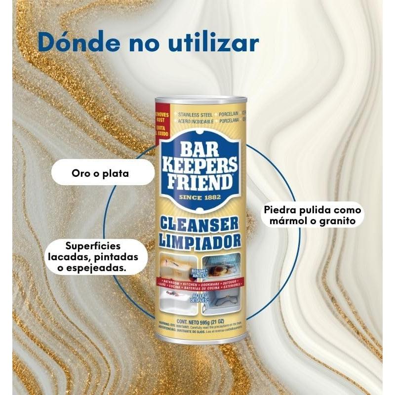 Paquete Bar Keeper's Friend - Limpiador Spray 750 ml y Polvo 595 g