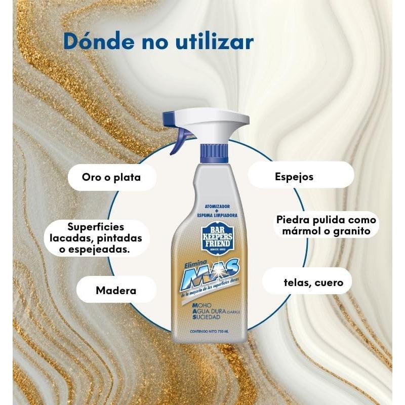 Paquete Bar Keeper's Friend - Limpiador Spray 750 ml y Polvo 595 g