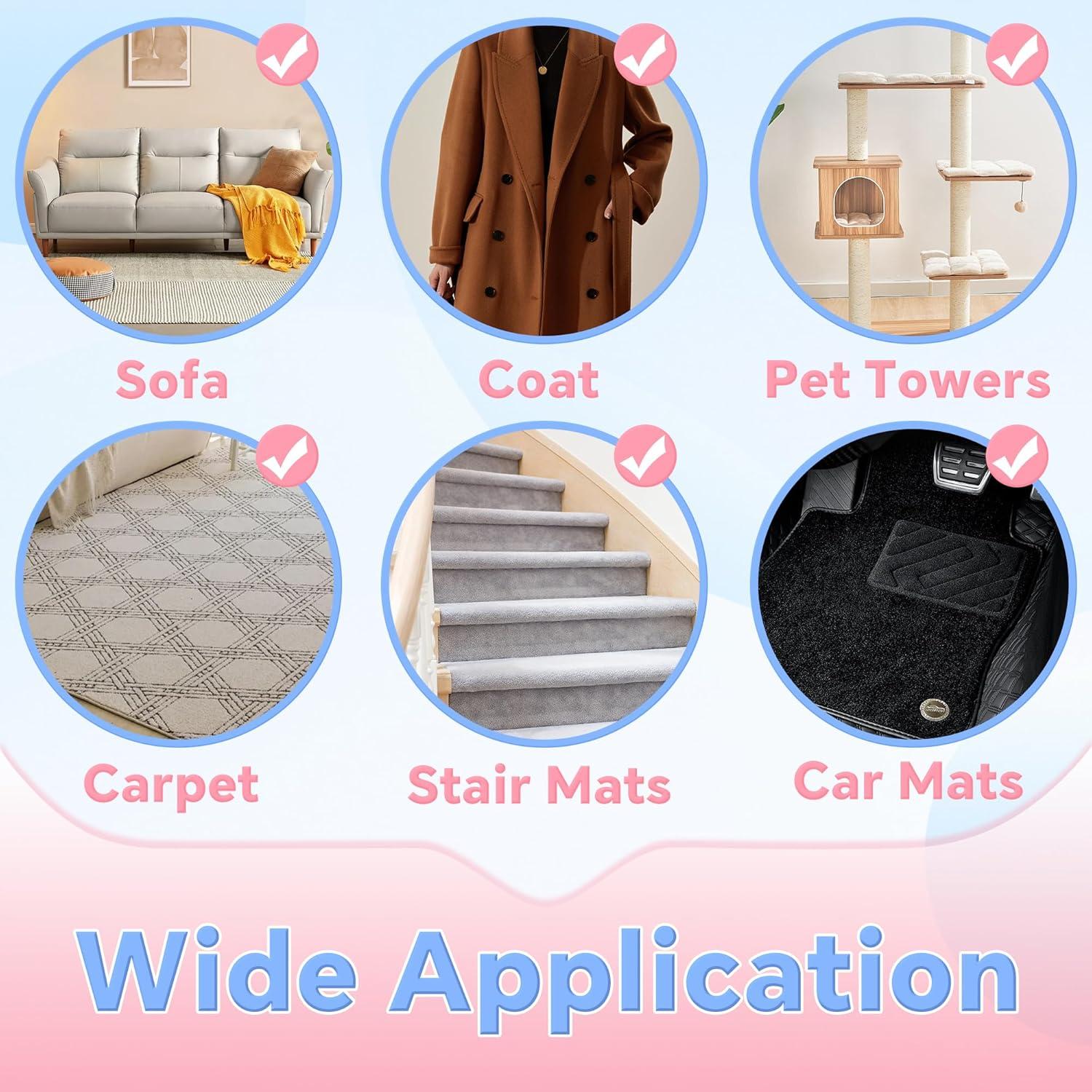 Removedor de Pelo de Mascota ZGeftcyimao 2 Pack, Limpiador Reutilizable