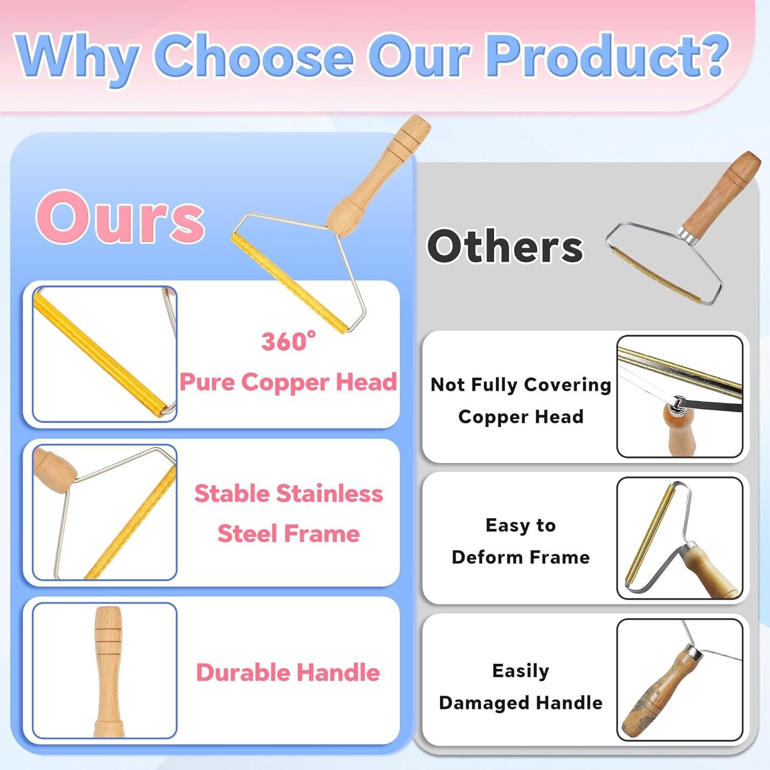 Removedor de Pelo de Mascota ZGeftcyimao 2 Pack, Limpiador Reutilizable