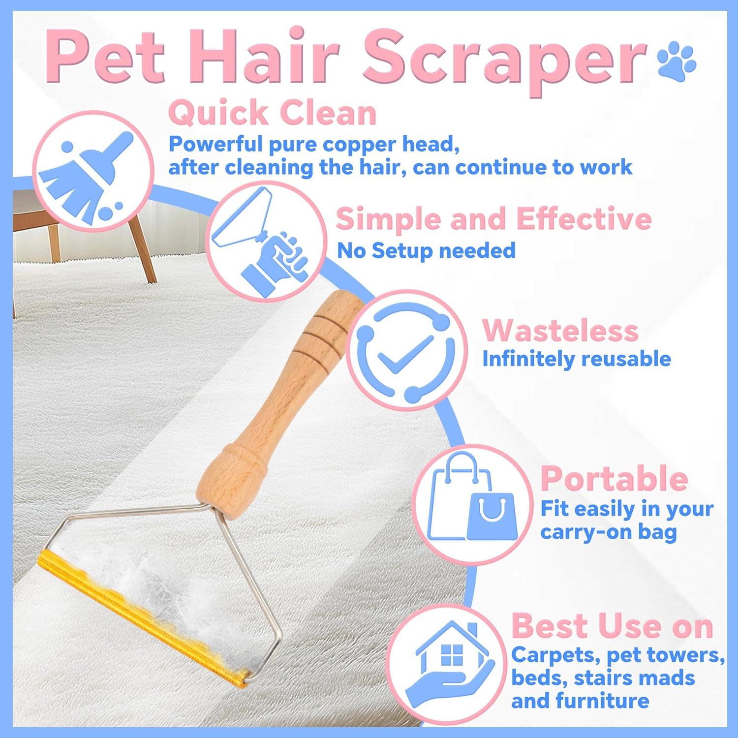 Removedor de Pelo de Mascota ZGeftcyimao 2 Pack, Limpiador Reutilizable