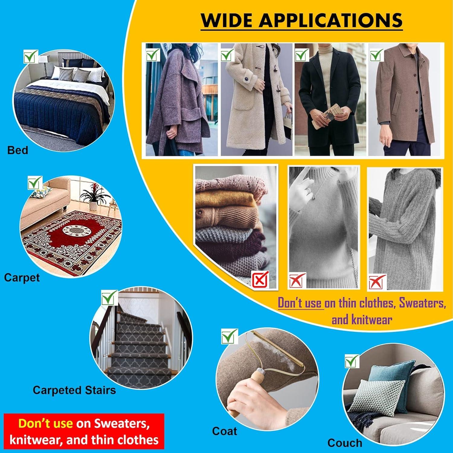 Paquete de 2 Removedores de Pelo de Mascota FREZZEL - Efectivo y Duradero