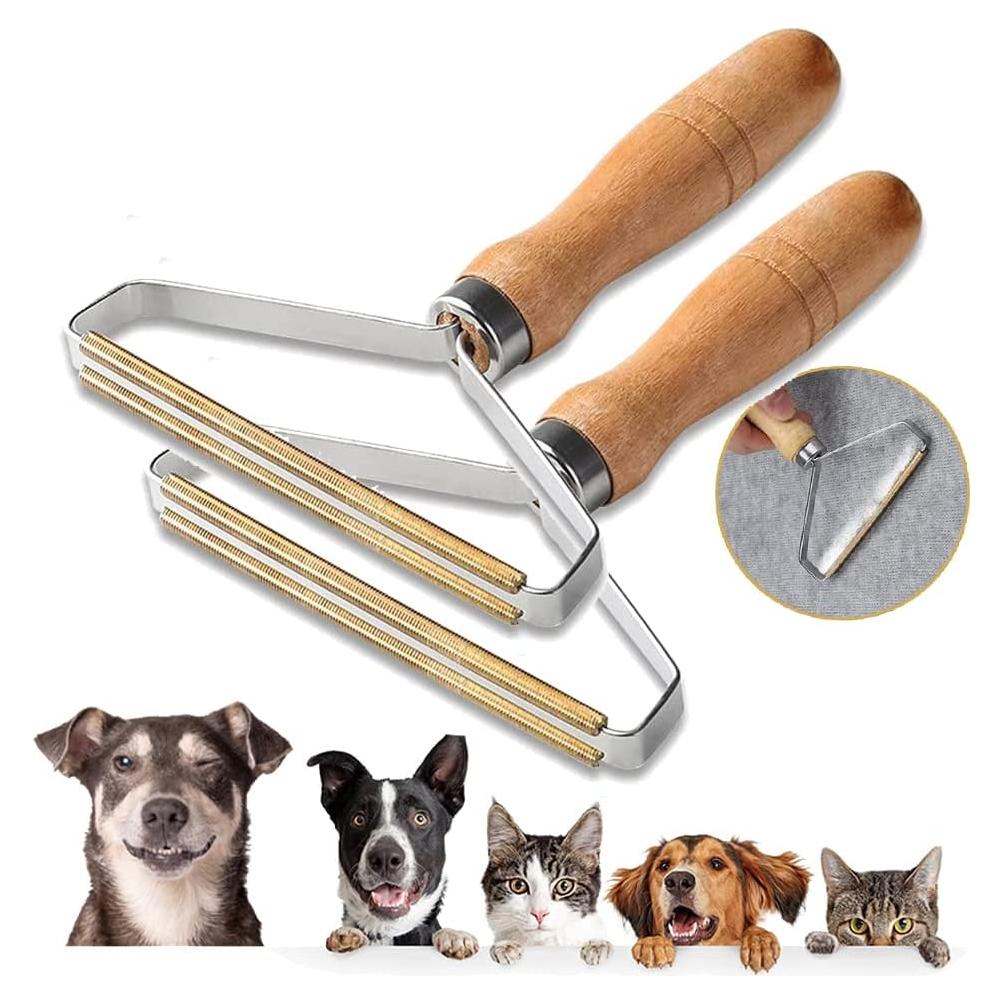 Removedor de pelo de mascotas portátil 2 paquetes - Limpiador profesional