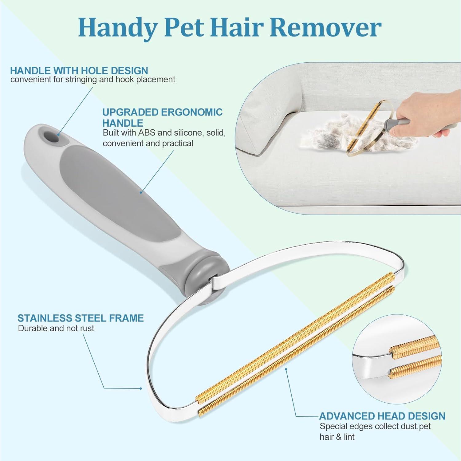 Juego de 4 herramientas para eliminar pelo de mascotas Oleka