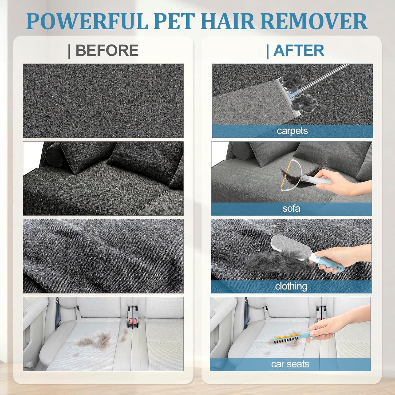 Juego de 4 herramientas para eliminar pelo de mascotas Oleka