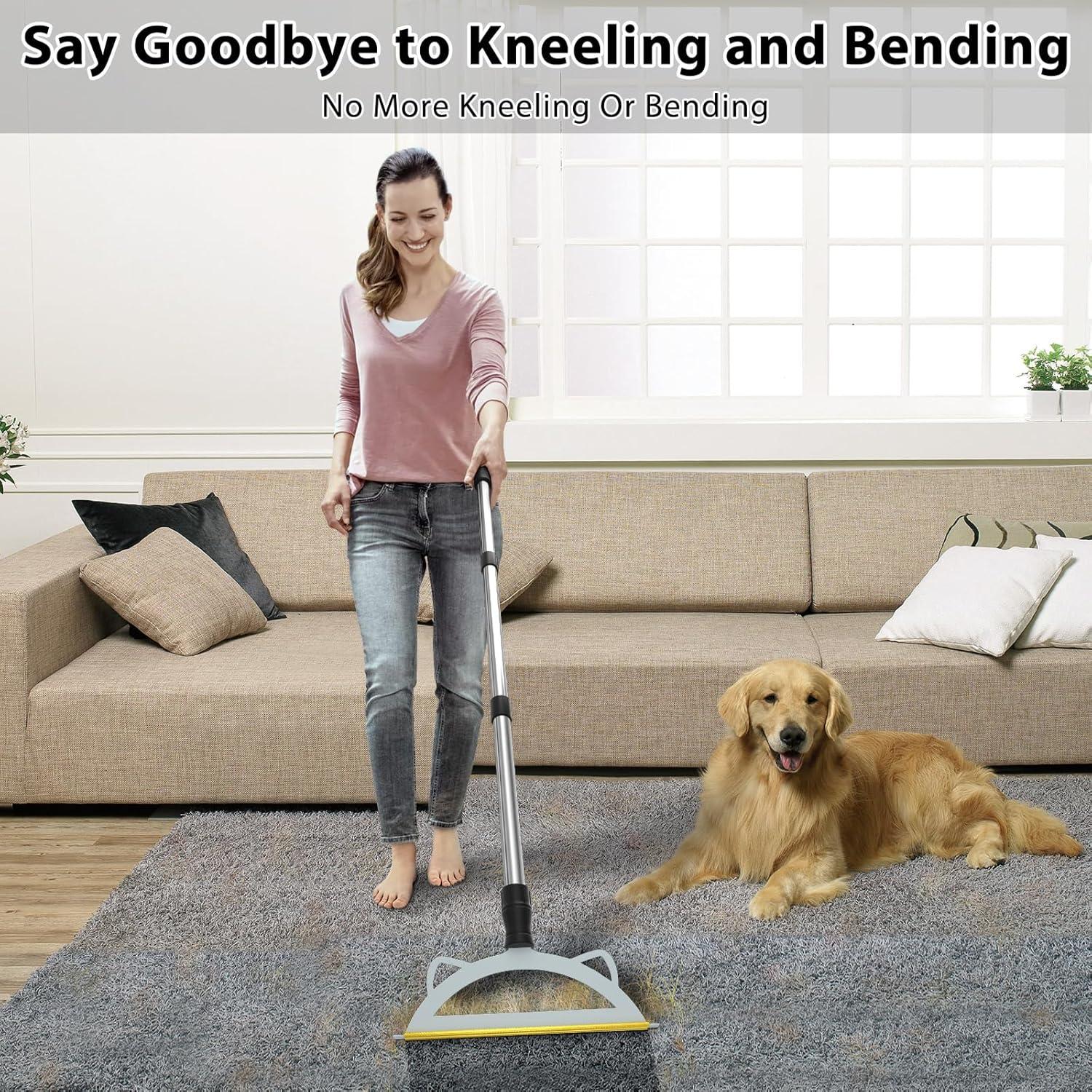 Rastrillo para Alfombra HUICOCY 124.5 cm Eliminador Pelo Mascotas