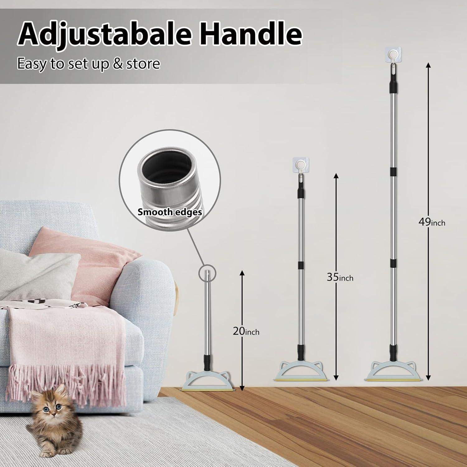 Rastrillo para Alfombra HUICOCY 124.5 cm Eliminador Pelo Mascotas