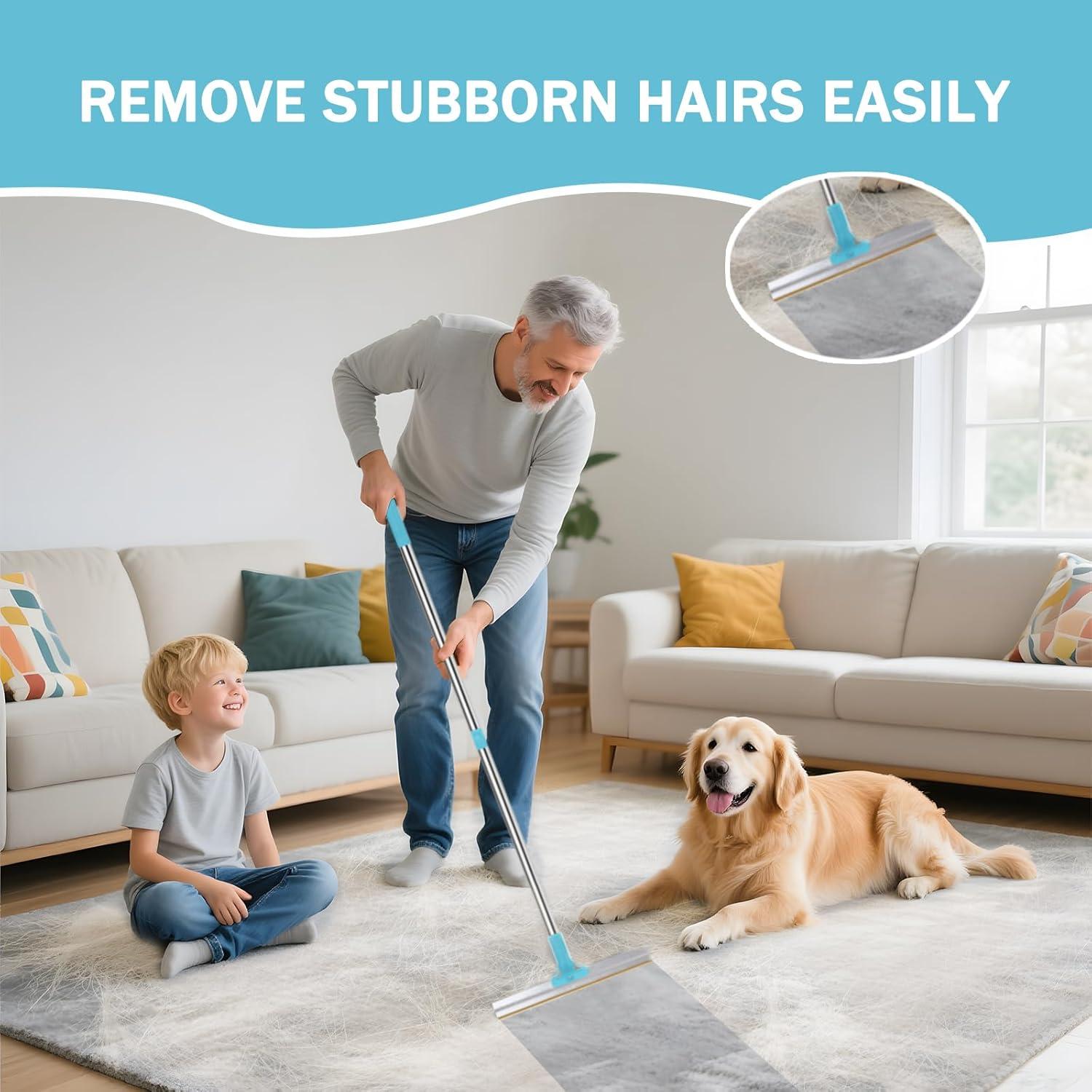 Rastrillo para Pelo de Mascotas LQCOZYM 2 en 1 Ajustable