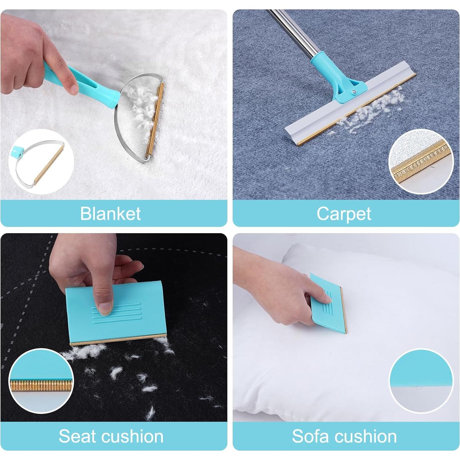 Rastrillo para Alfombras Thechosenone 54" Ajustable Pelo Mascotas