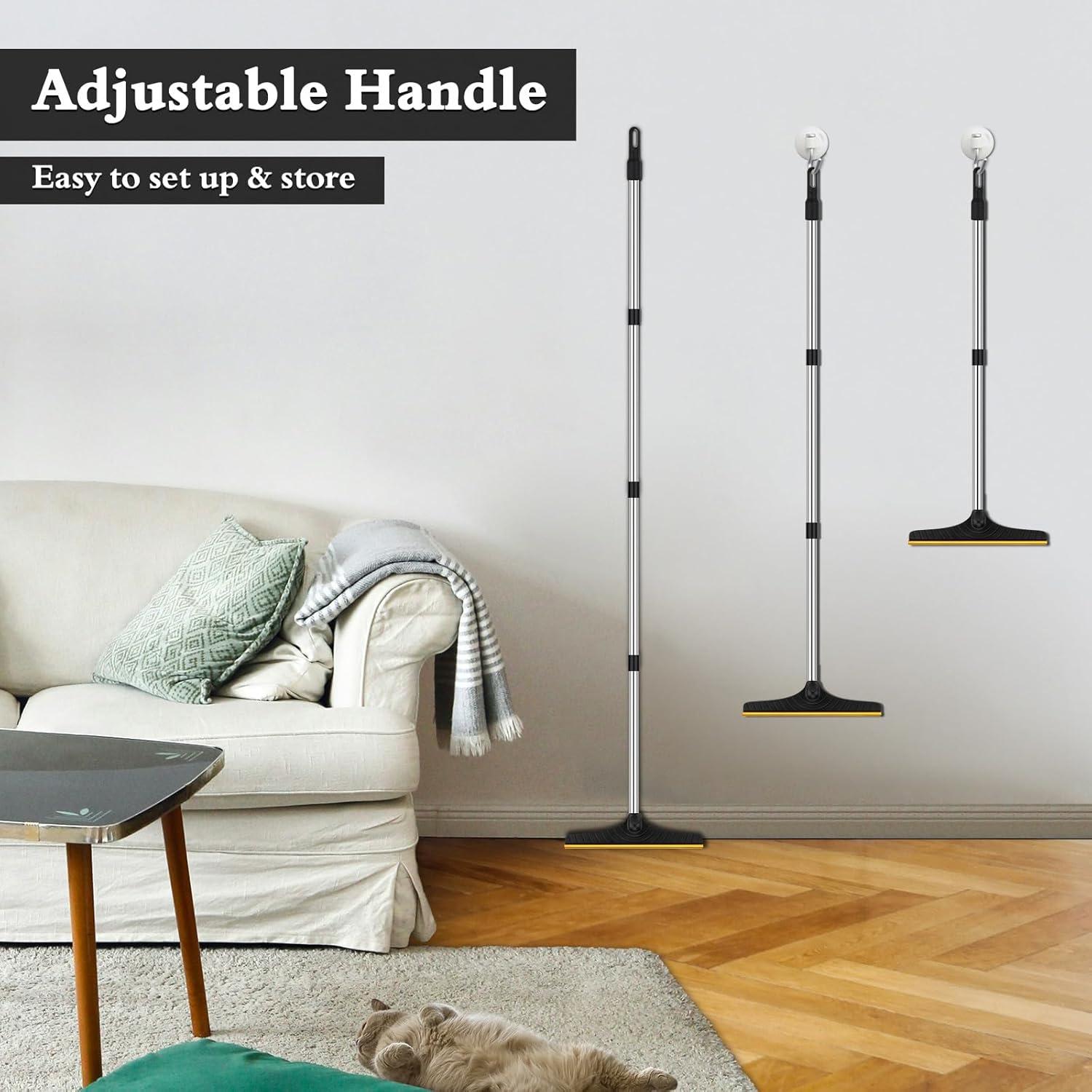 Rastrillo de Alfombra B-Land Ajustable 60" para Pelo de Mascotas