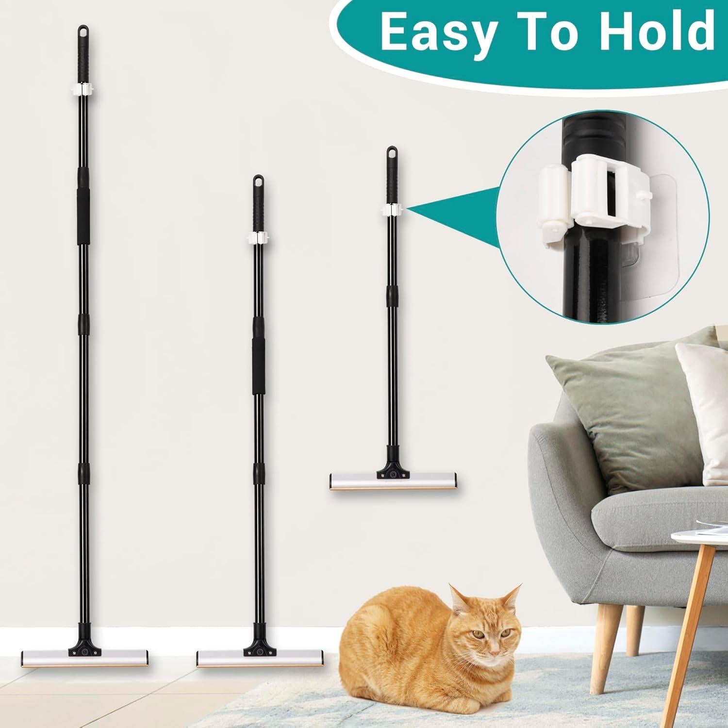 Rastrillo de Alfombra 158 cm 2 en 1 10 A 6 PICKS para Pelo de Mascotas