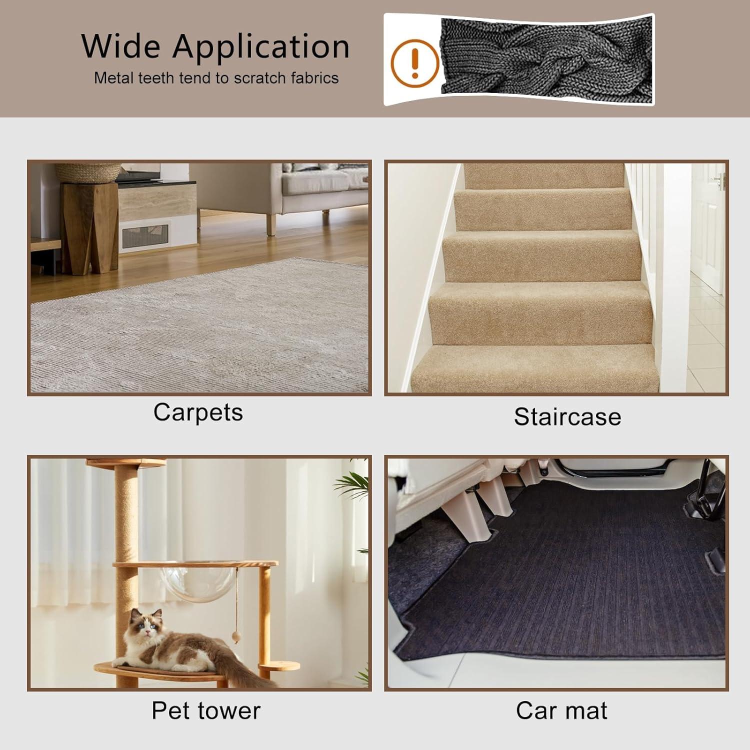 Rastrillo para Alfombras Sklonekun 124 cm Ajustable Pelo Mascotas