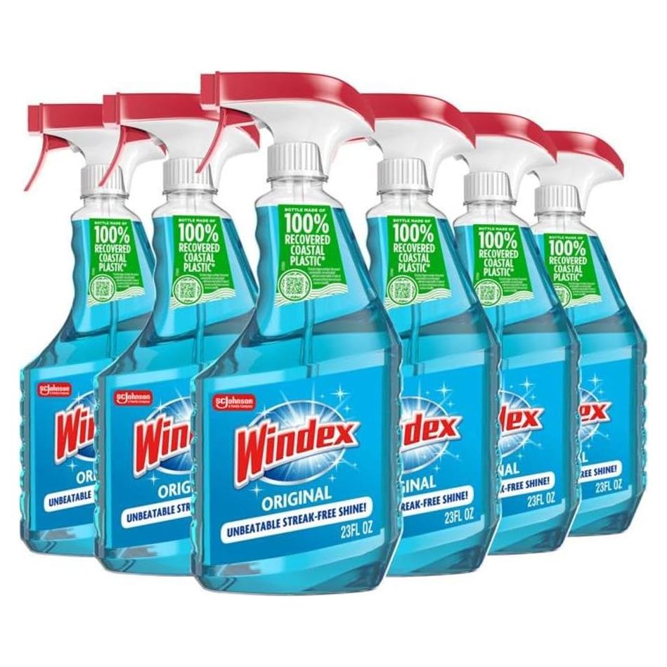 Limpiador de Vidrios Windex Original 680 ml - Paquete de 6