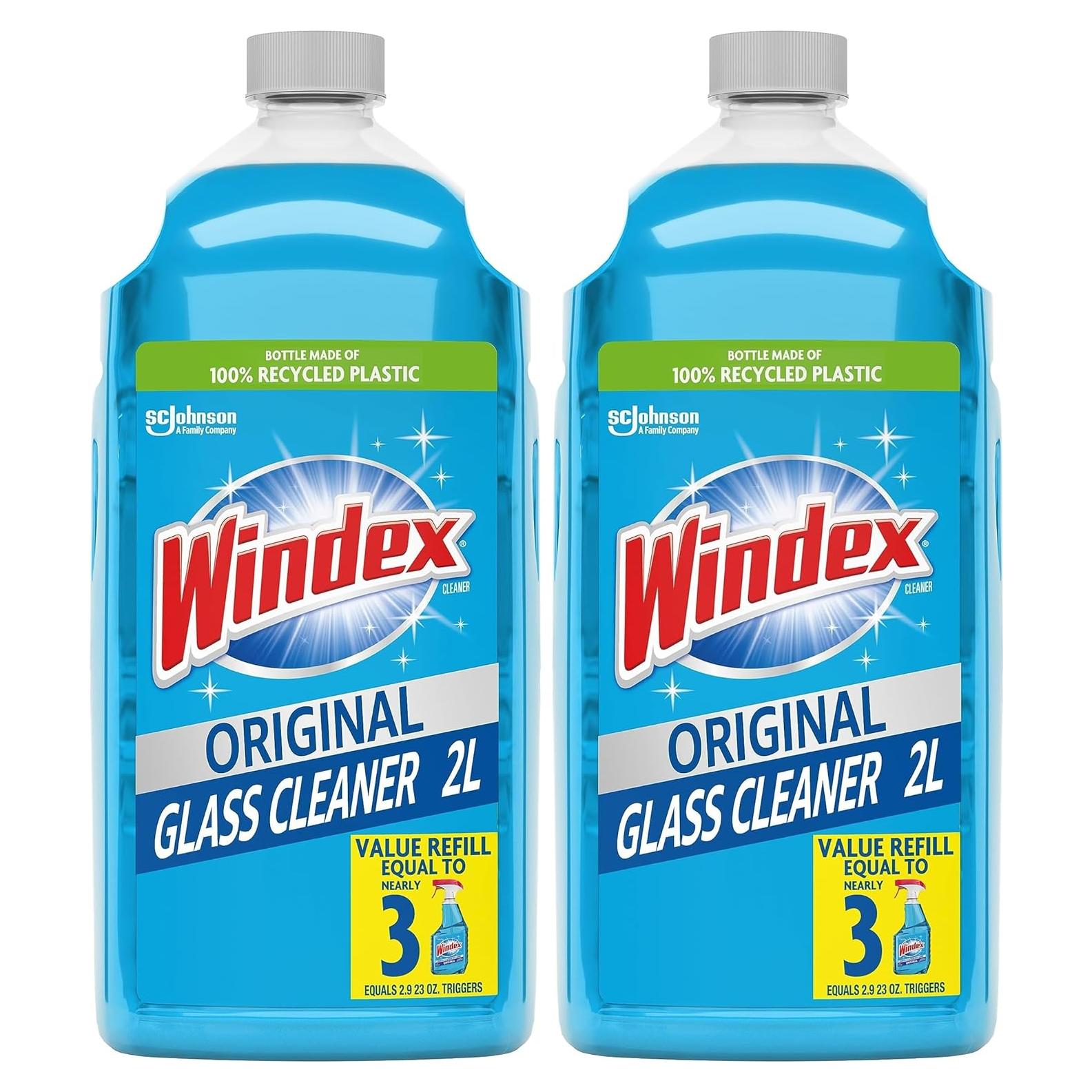 Recarga Limpiador de Vidrios Windex Original 2L - Paquete de 2