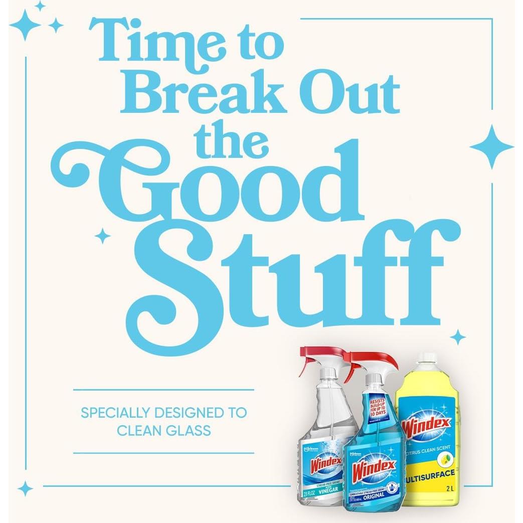 Recarga Limpiador de Vidrios Windex Original 2L - Paquete de 2