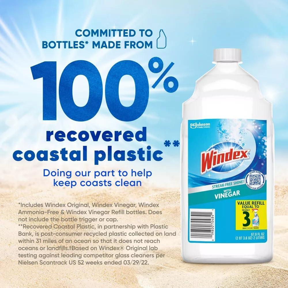 Limpiador de Vidrios Windex SC Johnson con Vinagre 3L (Pack 3)