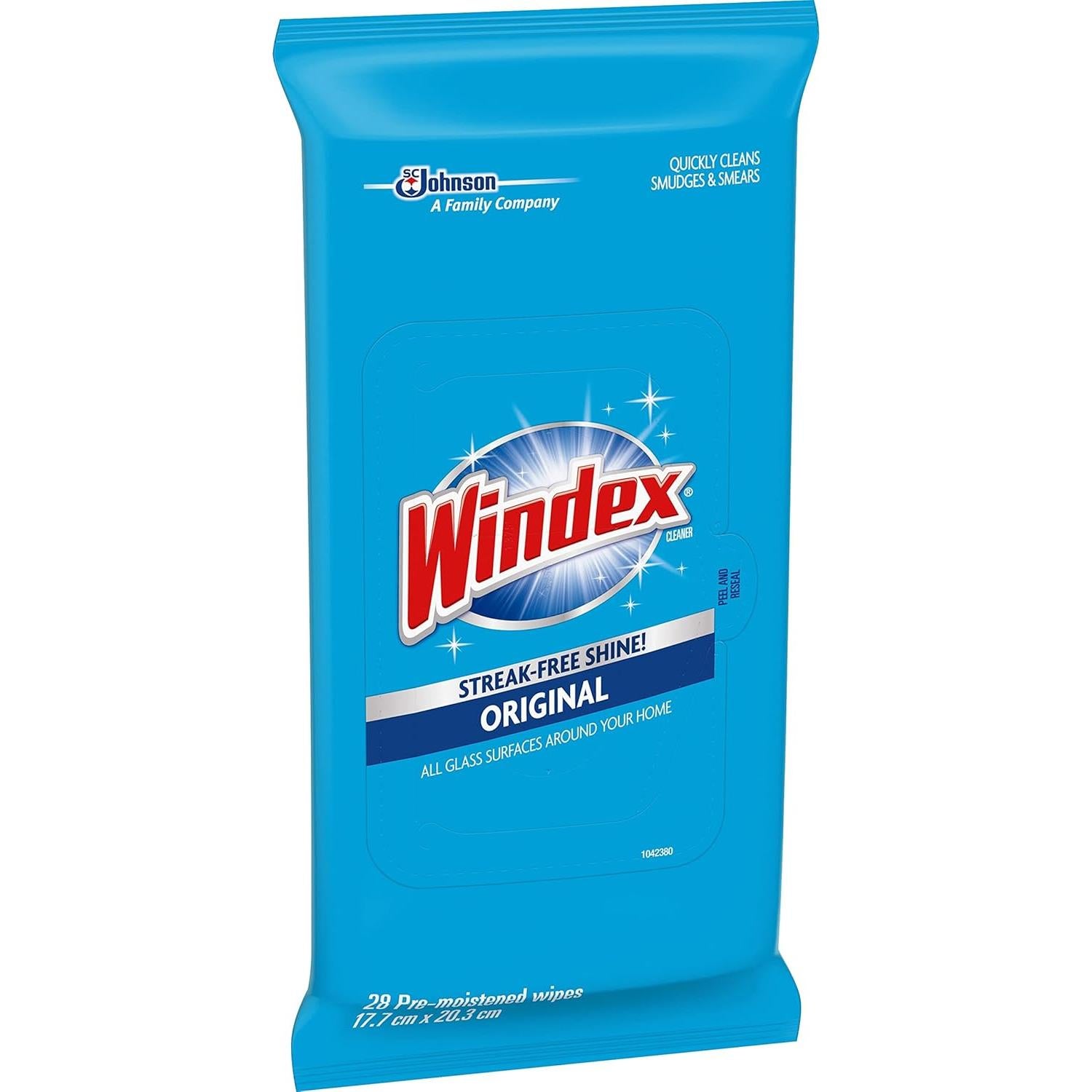 Toallitas de limpieza Windex para vidrio y superficies - 84 unidades