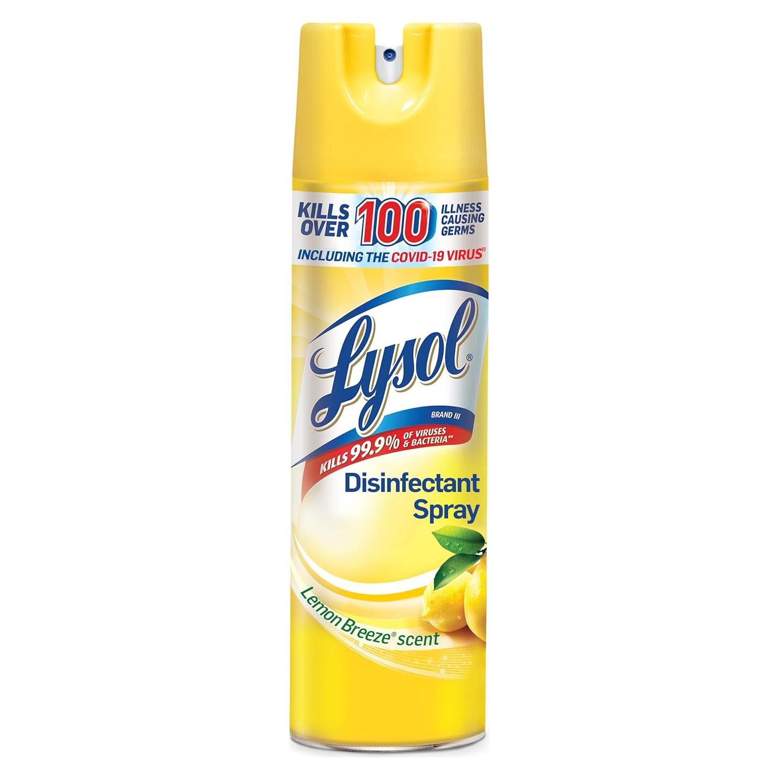 Lysol Spray Desinfectante Brisa de Limón 537g - 99.9% Virus/Bacterias