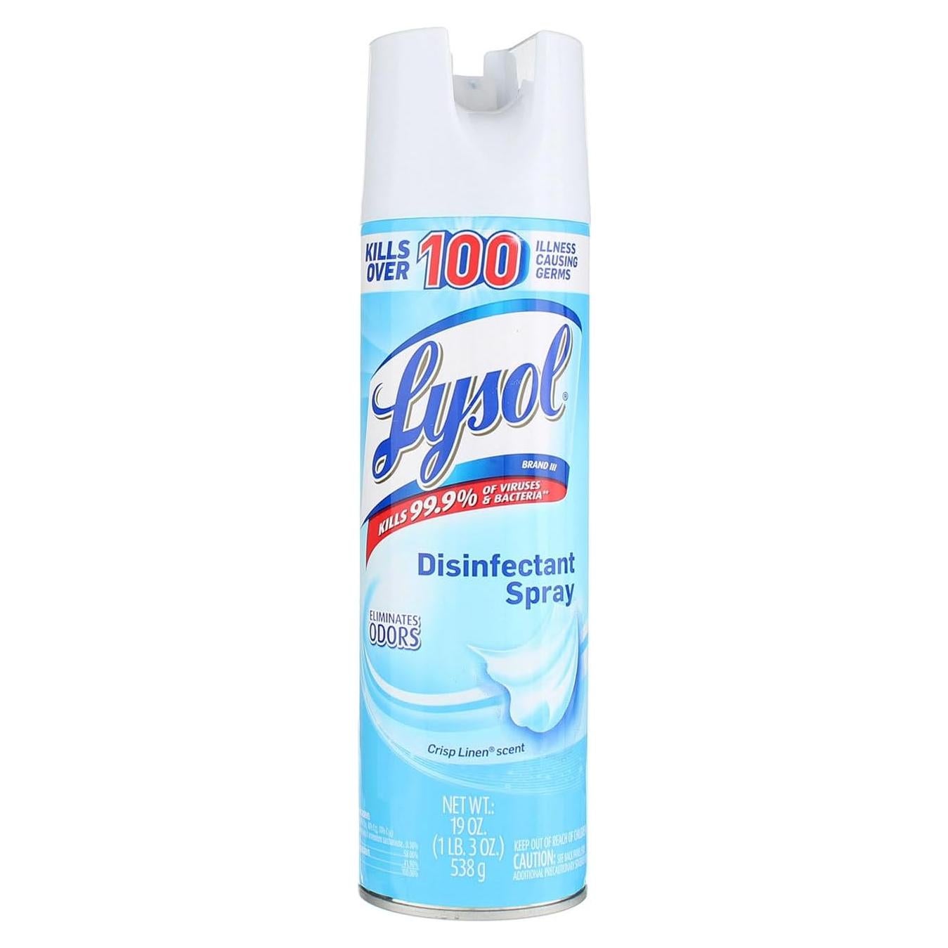 Aerosol Desinfectante Lysol Lino Fresco 7 Pack 540 ml
