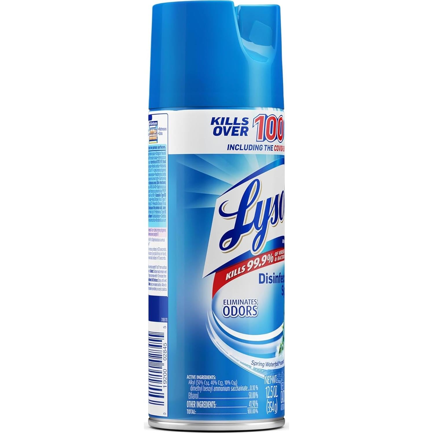 Spray Desinfectante LYSOL® Cascada Primaveral 354.88 ml - Caja 12